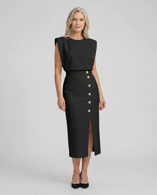 Women's Sleeveless Cocktail Dress | Midi