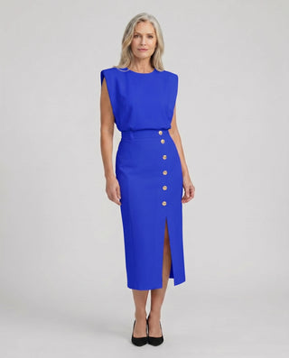 Women's Sleeveless Cocktail Dress | Midi