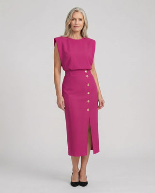 Women's Sleeveless Cocktail Dress | Midi
