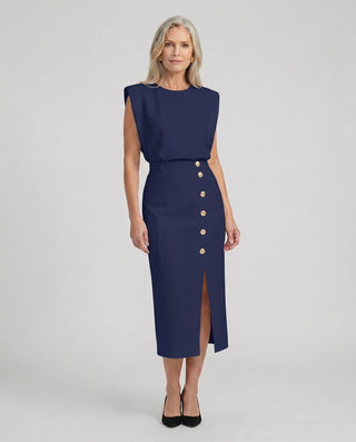Women's Sleeveless Cocktail Dress | Midi