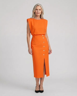 Women's Sleeveless Cocktail Dress | Midi