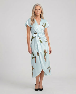 Women's Dress with V-Neck | With Belt Elegant Midi