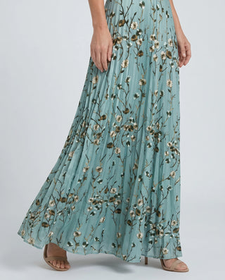 Women's Evening Dress with V-Neck | Maxi