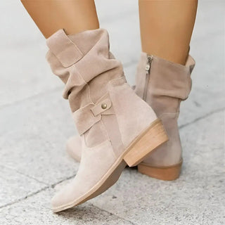 Women's Autumn Ankle Boots | Casual Mid Heel