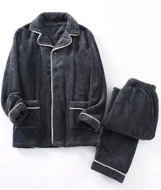 Women's Pajama Set | Button Closure Winter Nightwear
