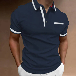 Men's Short Sleeve Polo Shirt | Contrast