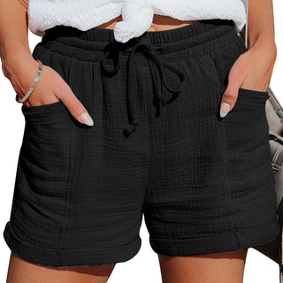 Damen Elastischer Bund Shorts | Locker Sommer