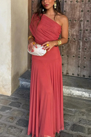 Robe élégante pour femmes, épaules dénudées | Maxi