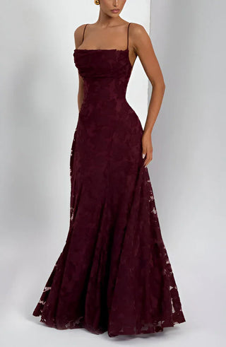 Robe de mariée pour femmes à bretelles spaghetti | Maxi