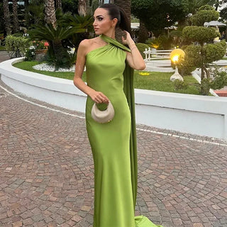 Robe de soirée asymétrique pour femme | Maxi