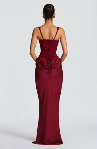 Robe de soirée pour femmes à décolleté carré | Maxi