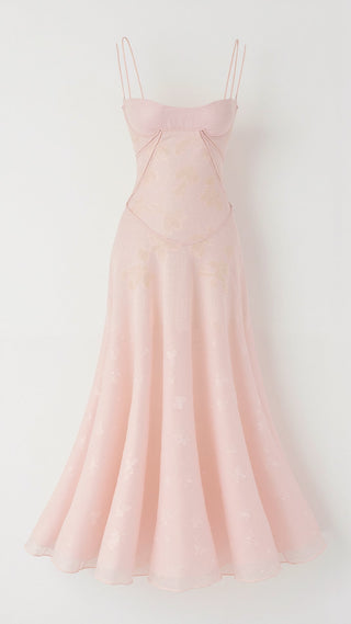 Women's evening dress with spaghetti straps | Maxi