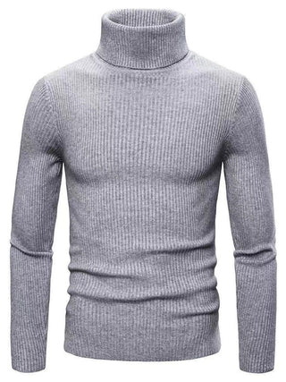Herren Rippstrick Pullover | Rollkragen