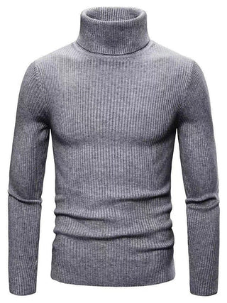 Herren Rippstrick Pullover | Rollkragen