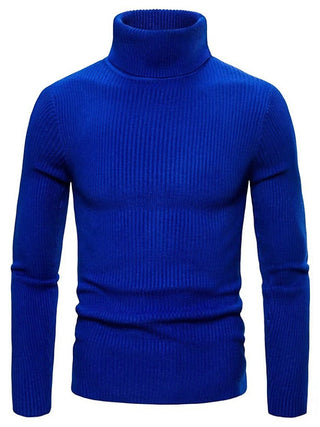 Herren Rippstrick Pullover | Rollkragen