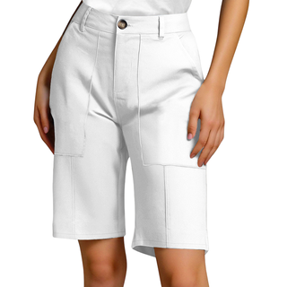Bermudas taille haute pour femme | Longueur genou