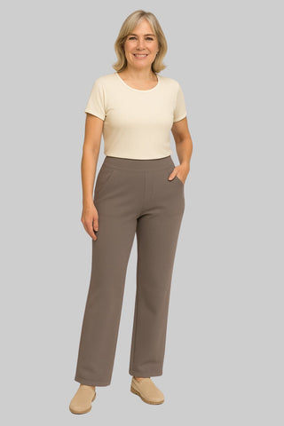 Damen Hose mit Weitem Bein | Lässig