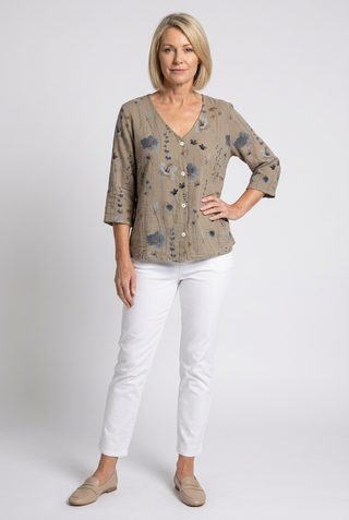 Blusa para mujer con estampado floral | Casual