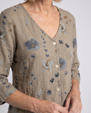 Blusa para mujer con estampado floral | Casual