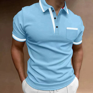 Men's Short Sleeve Polo Shirt | Contrast