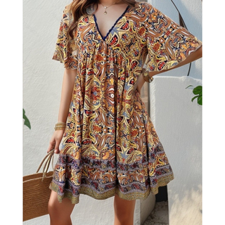 Vestido de verano bohemio para mujer | Midi